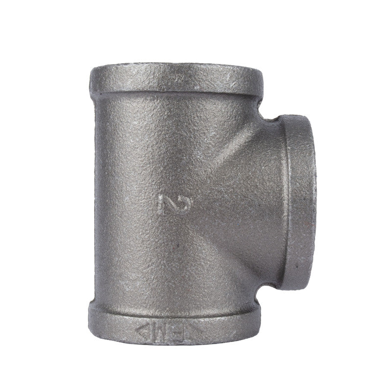 B & K - STZ Industries 2 in. FIP each X 2 in. D FIP 2 in. D FIP Black Malleable Iron Tee