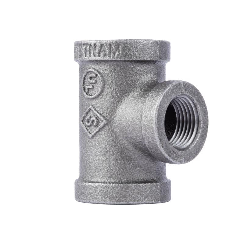 B & K - STZ Industries 3/4 in. FIP each X 3/4 in. D FIP 1/2 in. D FIP Black Malleable Iron Reducing Tee