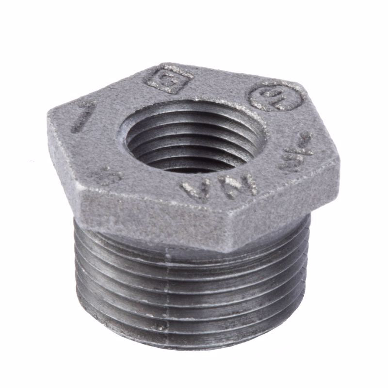 B & K - STZ Industries 1 in. MIP each X 1/2 in. D FIP Black Malleable Iron Hex Bushing
