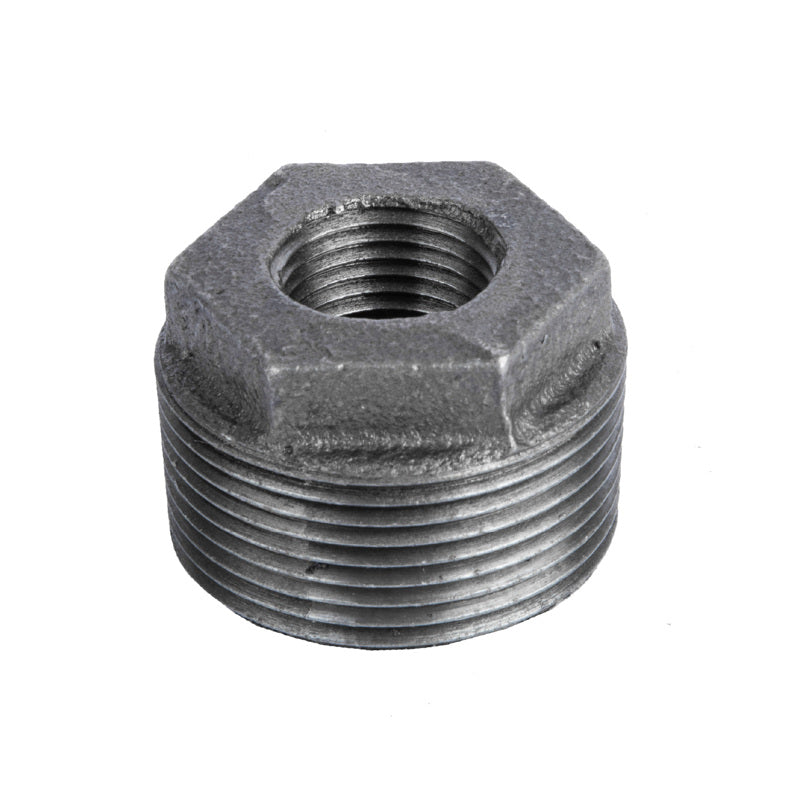 B & K - STZ Industries 1-1/4 in. MIP each X 1/2 in. D FIP Black Malleable Iron Hex Bushing
