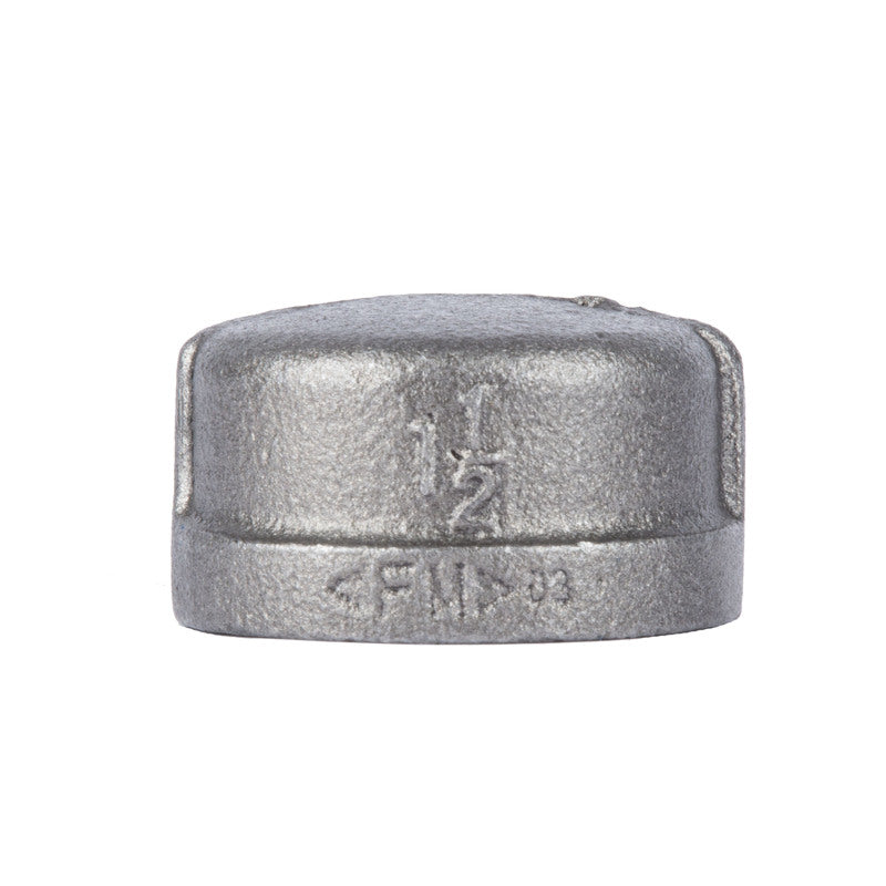 B & K - STZ Industries 1-1/2 in. FIP each Black Malleable Iron Cap