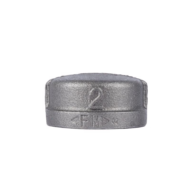 B & K - STZ Industries 2 in. FIP each Black Malleable Iron Cap