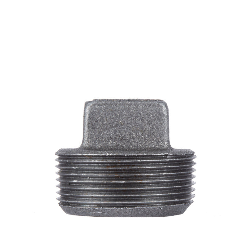 B & K - STZ Industries 1-1/2 in. MIP each Black Malleable Iron Plug