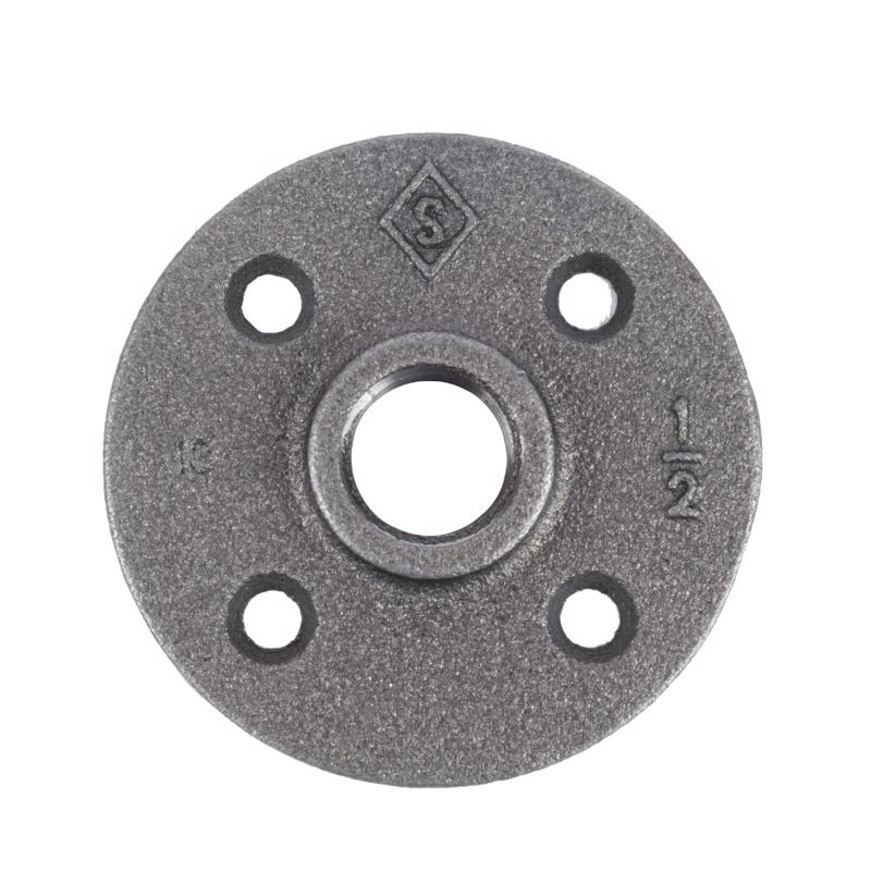 B & K - STZ Industries 1/2 in. FIP each Black Malleable Iron Floor Flange - Case of 5