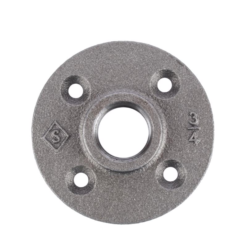 B & K - STZ Industries 3/4 in. FIP each Black Malleable Iron Floor Flange - Case of 5