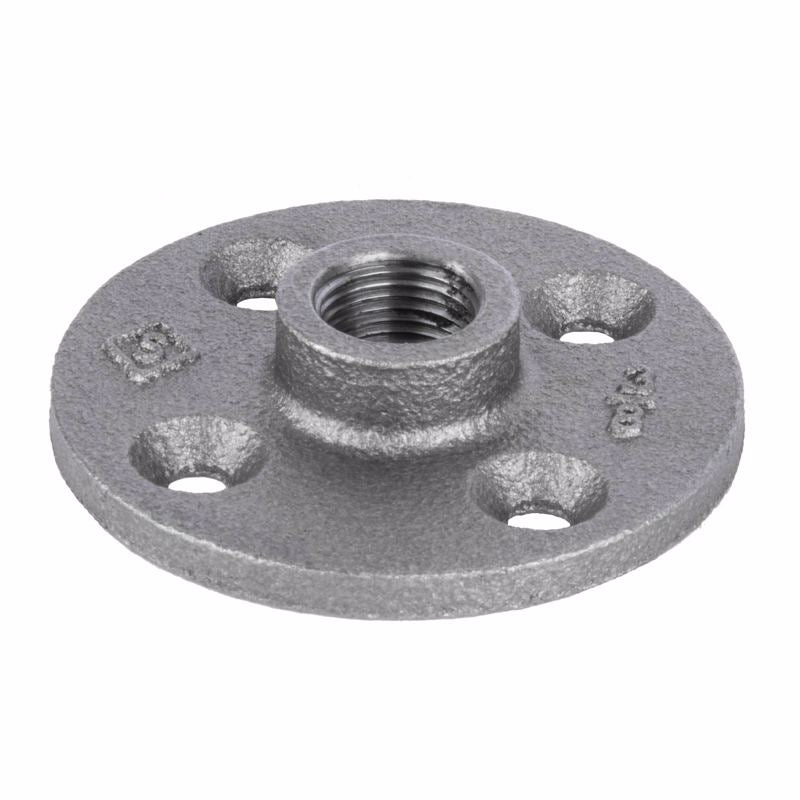 B & K - STZ Industries 3/8 in. FIP each Black Malleable Iron 2.75 in. L Floor Flange