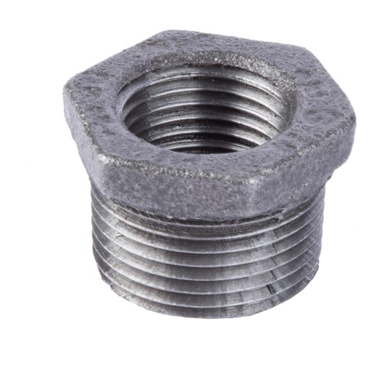 B & K - STZ Industries 3/4 in. MIP each X 1/2 in. D FIP Black Malleable Iron Hex Bushing - Case of 5