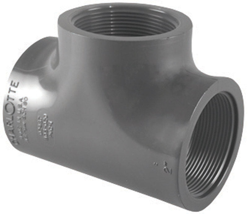 CHARLOTTE PIPE - Charlotte Pipe Schedule 80 1 in. FPT X 1 in. D FPT PVC Tee 1 pk