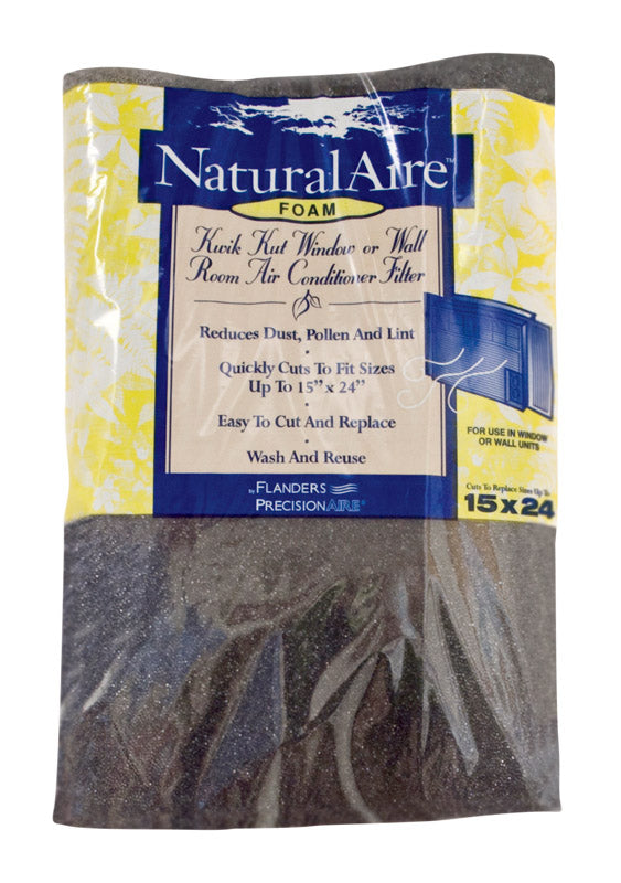 CUT 'N FIT - NaturalAire 15 in. W X 24 in. H X 1/4 in. D Polyester 1 MERV Air Conditioner Filter 1 pk - Case of 24