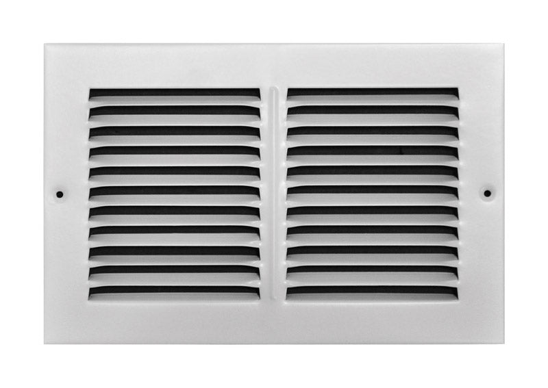 TRUE AIRE - Tru Aire 6 in. H X 10 in. W 1-Way Powder Coat White Steel Return Air Grille