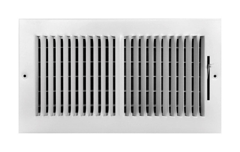 TRUE AIRE - Tru Aire 6 in. H X 12 in. W 2-Way Powder Coat White Steel Wall/Ceiling Register