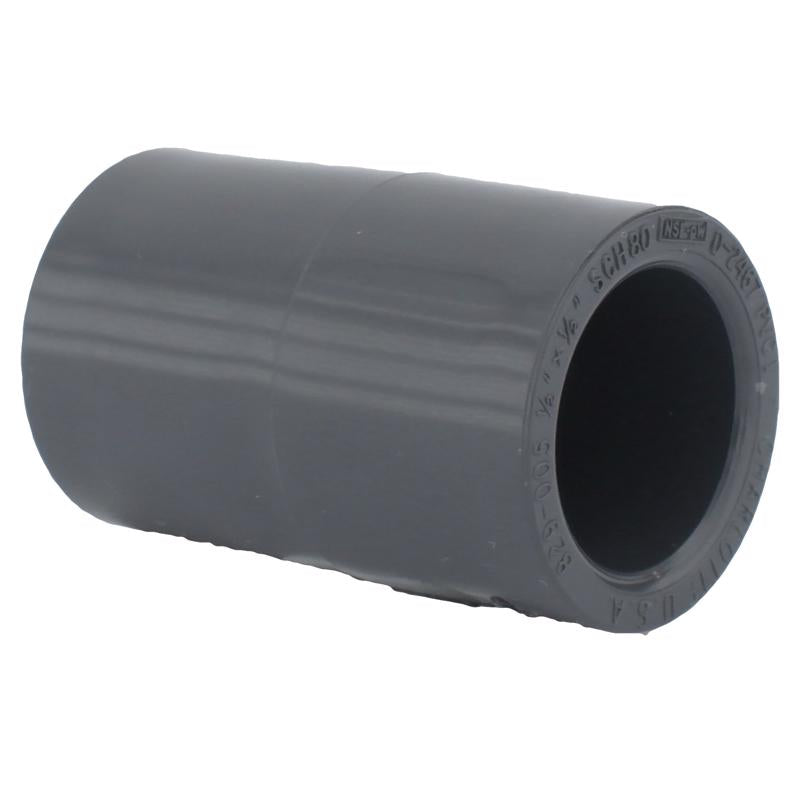 CHARLOTTE PIPE - Charlotte Pipe Schedule 80 1/2 in. Slip X 1/2 in. D Slip PVC Coupling 1 pk