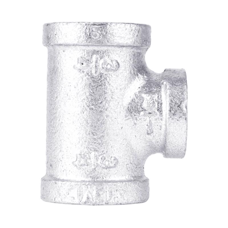 B & K - STZ Industries 3/4 in. FIP X 3/4 in. D FIP 1/2 in. D FIP Galvanized Malleable Iron Tee - Case of 5