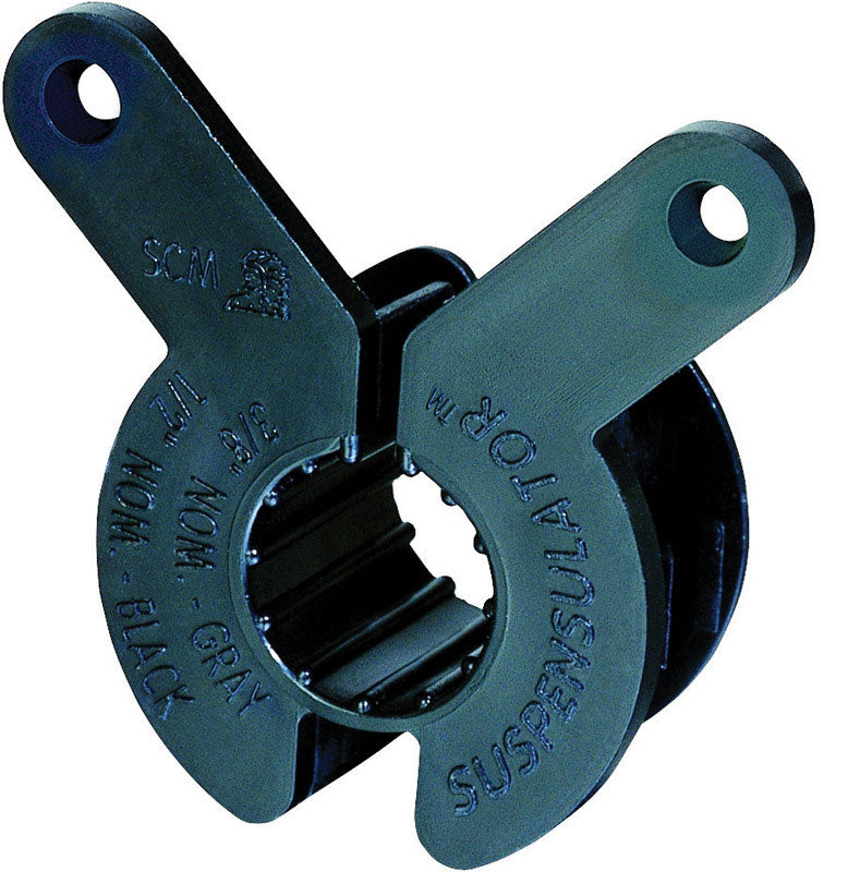 SIOUX CHIEF - Sioux Chief Suspensulator 1/2 in. Black Plastic Suspension Pipe Clamps
