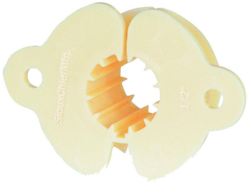 SIOUX CHIEF - Sioux Chief EZGlide 1/2 in. Natural Plastic Insulating Pipe Clamps