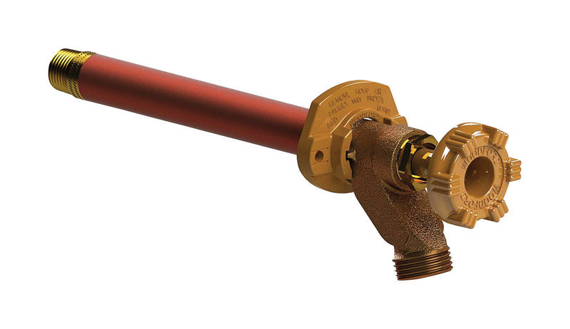 WOODFORD - Woodford Model 14 1/2 in. MIP Sweat Brass Freezeless Wall Faucet [14CP-6-MH]