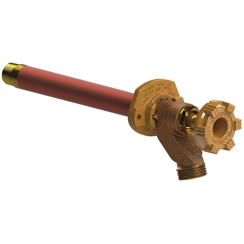 WOODFORD - Woodford Model 14 1/2 in. MIP Sweat Brass Freezeless Wall Faucet [14CP-12-MH]