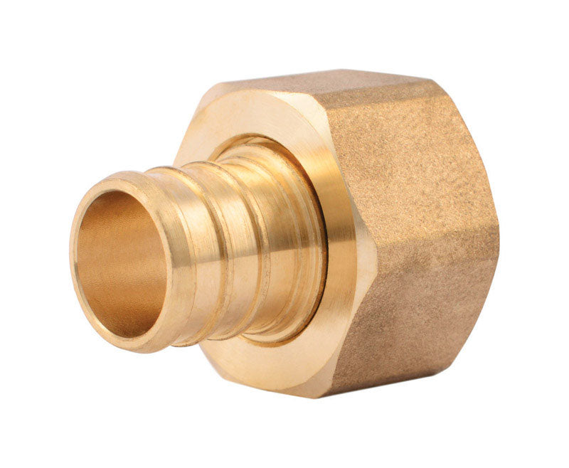 SHARKBITE - SharkBite 3/4 in. Barb X 3/4 in. D Female Brass Pex Swivel Adapter