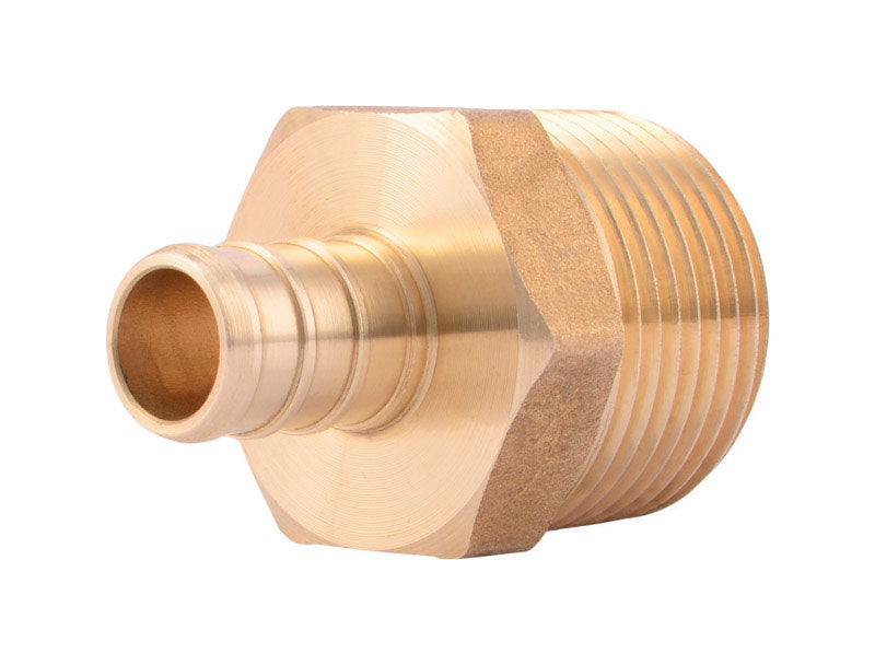 SHARKBITE - SharkBite 1/2 in. Barb X 3/4 in. D MPT Brass Pex Adapter