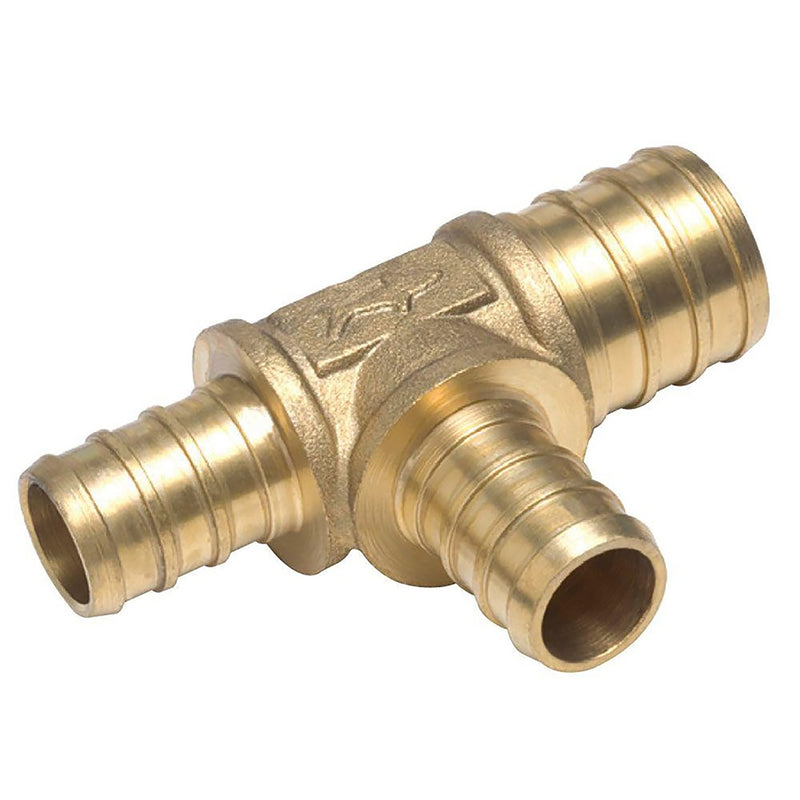 SHARKBITE - SharkBite 3/4 in. PEX X 1/2 in. D PEX Brass Reducing Tee [UC454LFA]