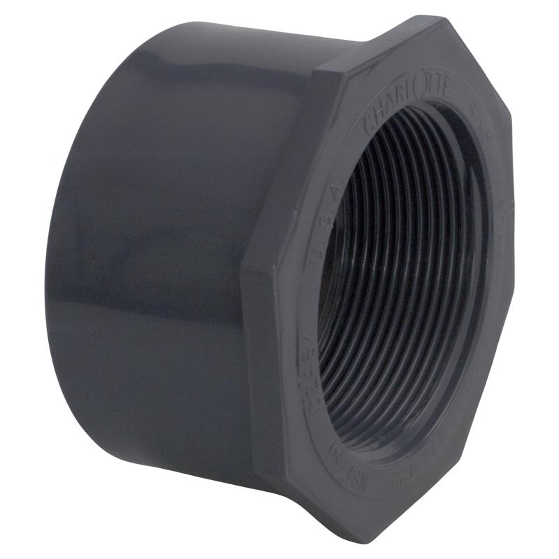CHARLOTTE PIPE - Charlotte Pipe Schedule 80 1/2 in. Spigot X 1/4 in. D FPT PVC Reducing Bushing 1 pk