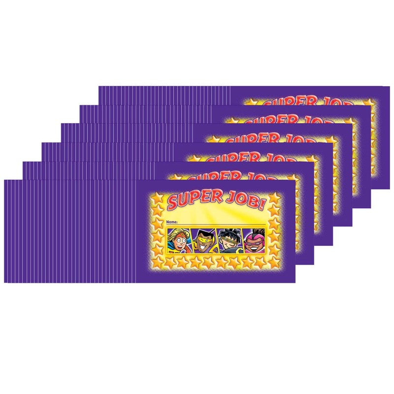 NORTH STAR TEACHER RESOURCES - Superheroes Incentive Punch Cards, 36 Per Pack, 6 Packs