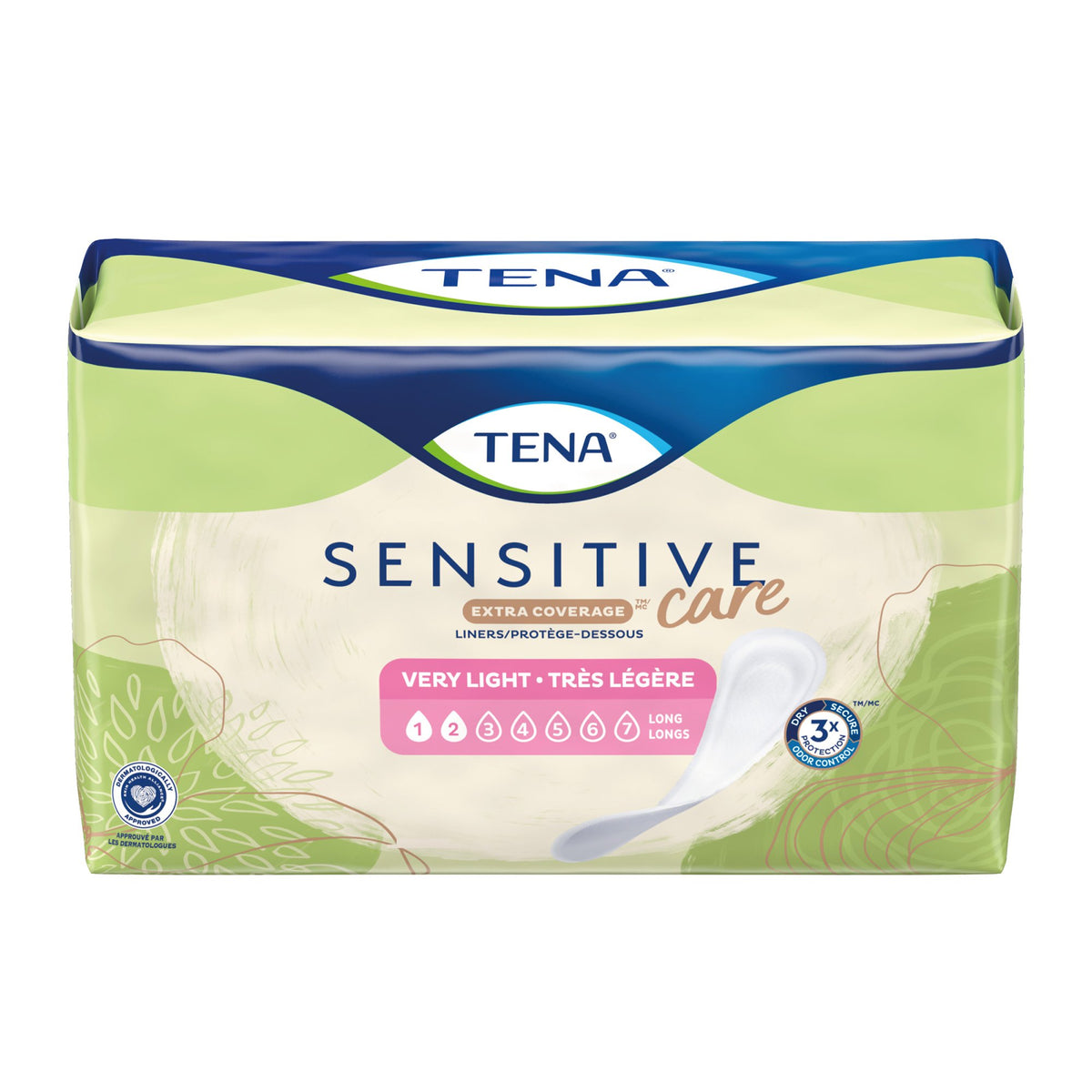 Essity HMS North America Inc - Bladder Control Pad TENA Sensitive Care™ Extra Coverage 9 Inch Length Light Absorbency Dry-Fast Core™ One Size Fits Most [50/BG]