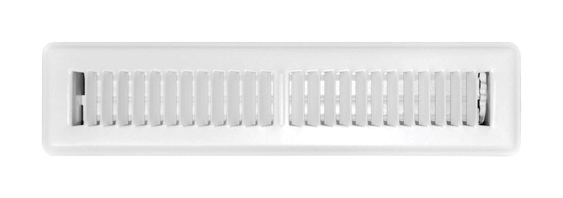 TRUE AIRE - Tru Aire 2 in. H X 14 in. W 2-Way Powder Coat White Steel Floor Register