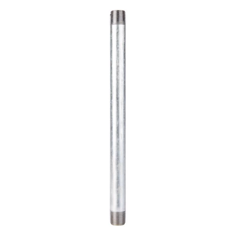 STZ INDUSTRIES - STZ Industries 1/2 in. MIP each X 1/2 in. D MIP Galvanized Steel 12 in. L Nipple