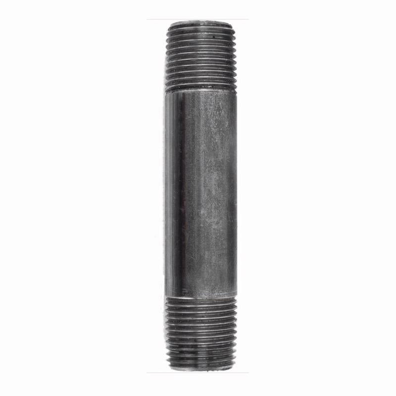 STZ INDUSTRIES - STZ Industries 3/8 in. MIP each X 3/8 in. D MIP Black Steel 4 in. L Nipple - Case of 5