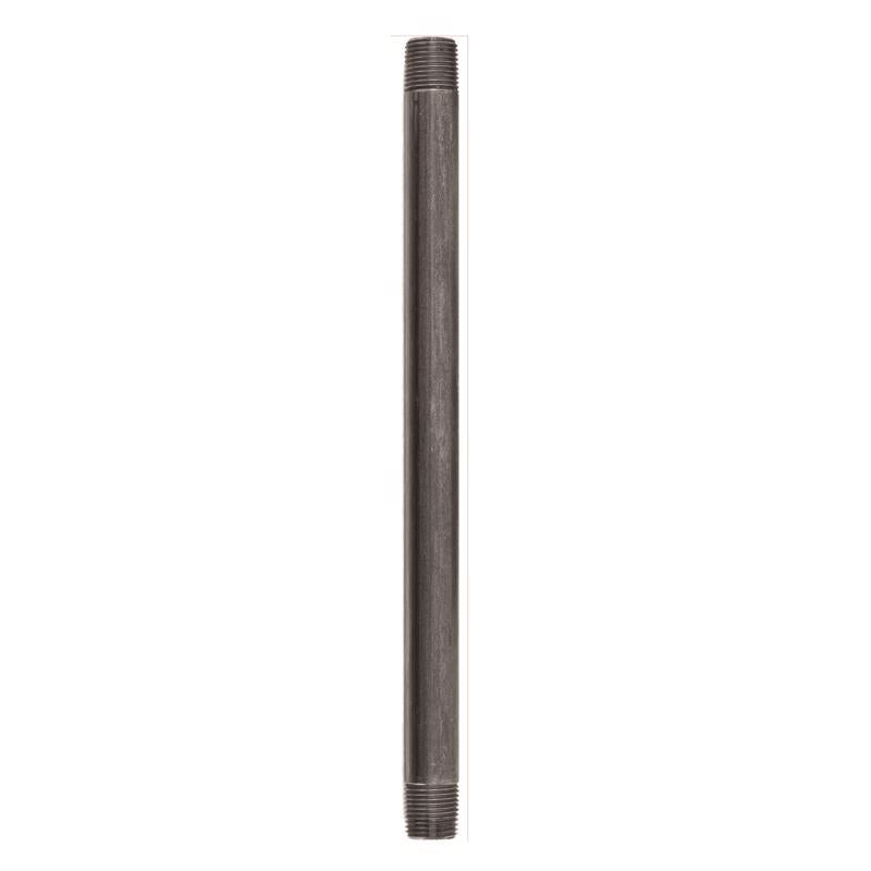 STZ INDUSTRIES - STZ Industries 1/2 in. MIP each X 1/2 in. D MIP Black Steel 12 in. L Nipple