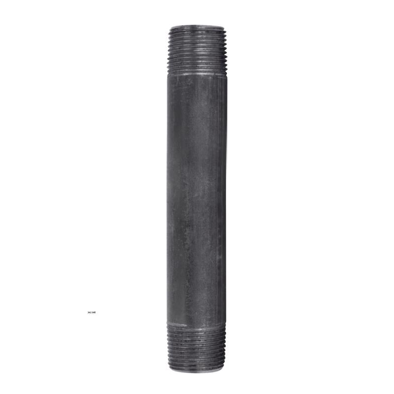 STZ INDUSTRIES - STZ Industries 3/4 in. MIP each X 3/4 in. D MIP Black Steel 6 in. L Nipple - Case of 5