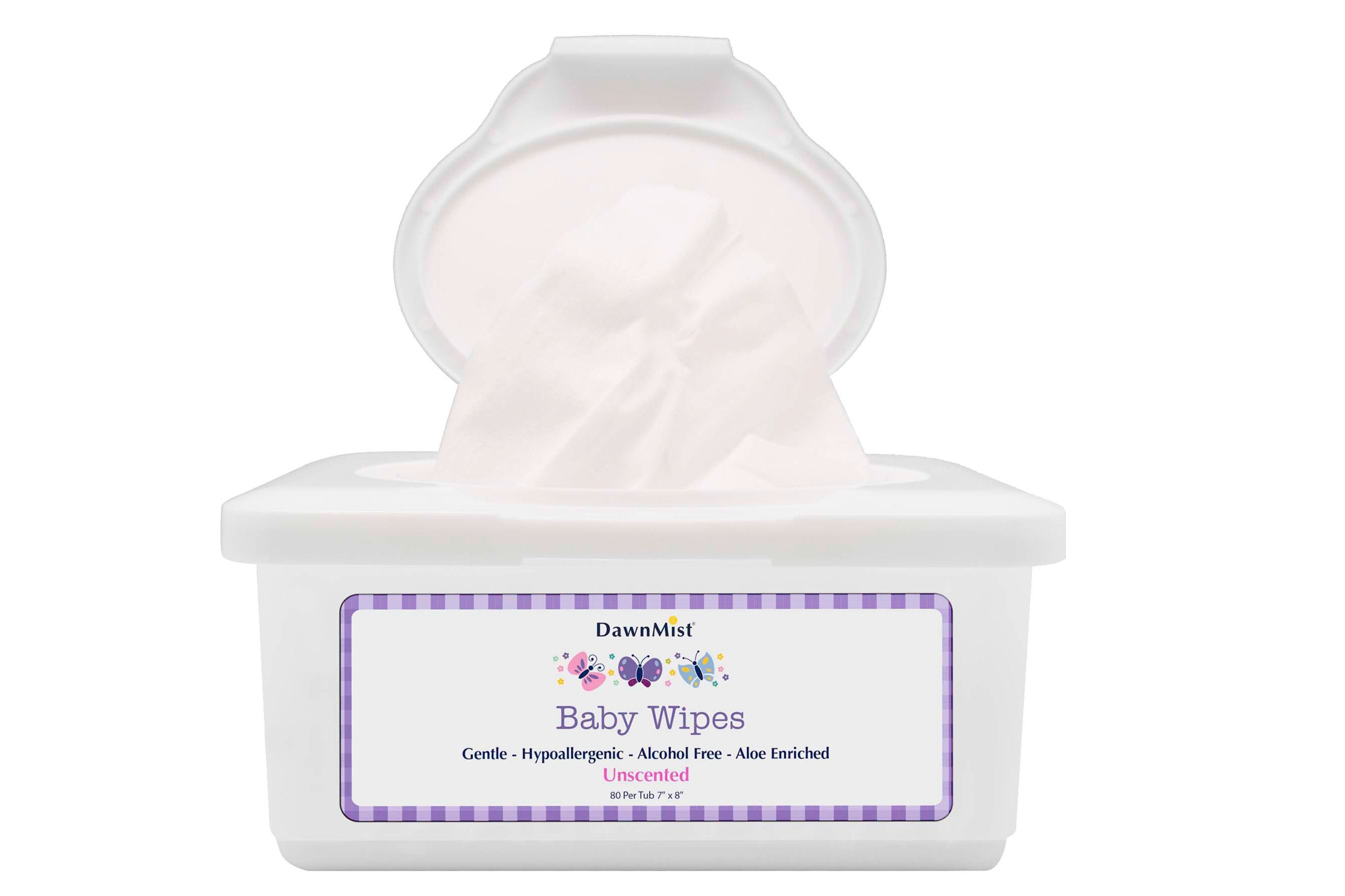 Donovan Industries - Baby Wipe DawnMist® Tub Unscented 80 Count [80/TU]
