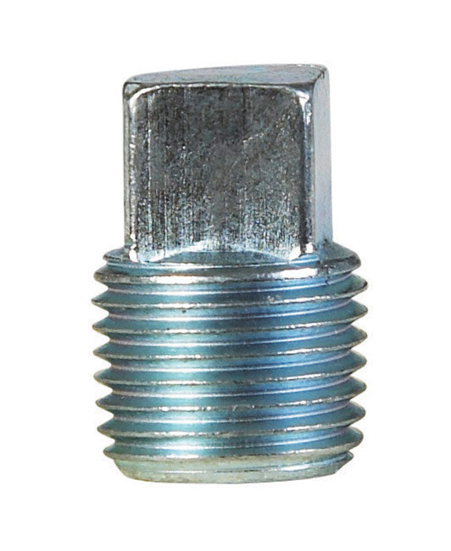 BILLCO CORPORATION - Billco Corporation 1/2 in. MPT Galvanized Steel 0.91 in. L Square Head Plug - Case of 5