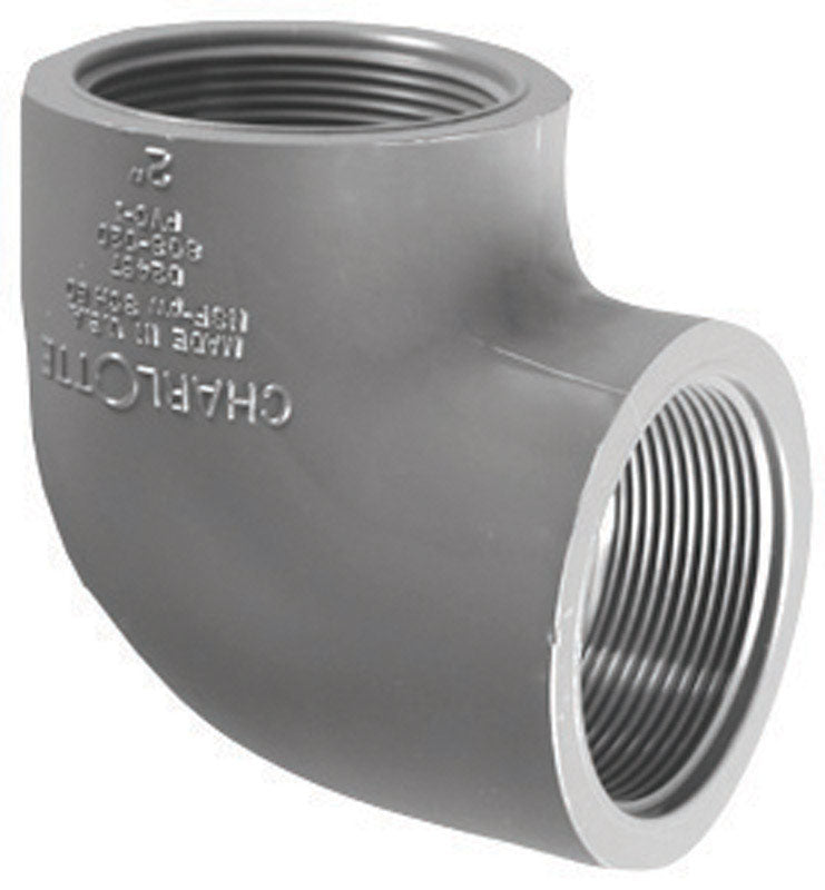 CHARLOTTE PIPE - Charlotte Pipe Schedule 80 1/2 in. FPT X 1/2 in. D FPT PVC Elbow 1 pk