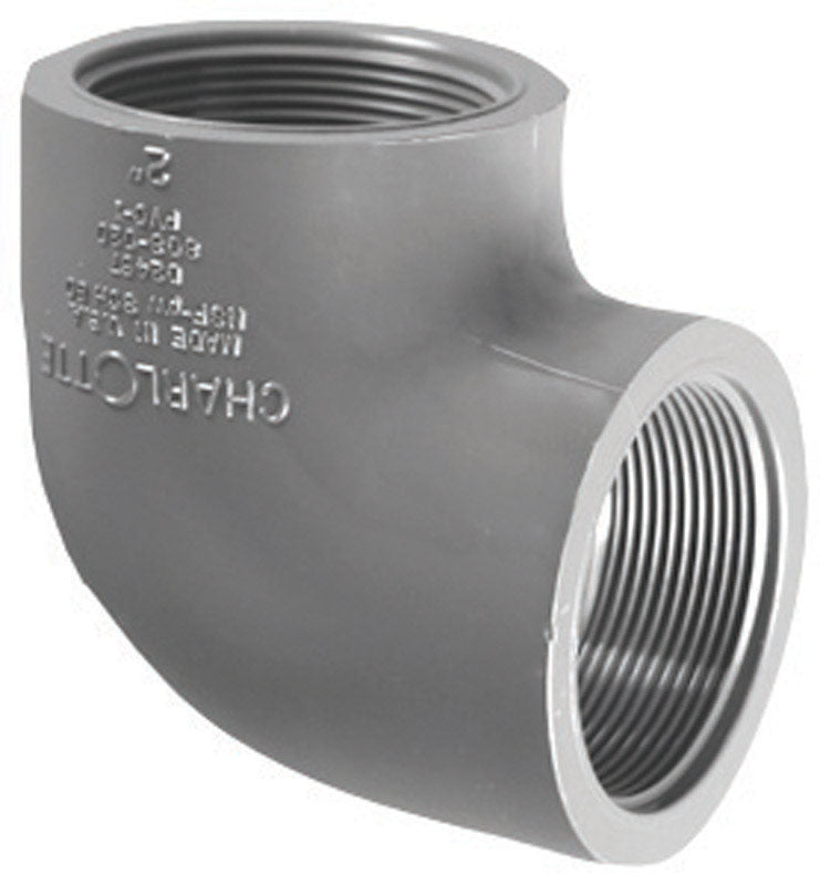 CHARLOTTE PIPE - Charlotte Pipe Schedule 80 3/4 in. FPT X 3/4 in. D FPT PVC Elbow 1 pk