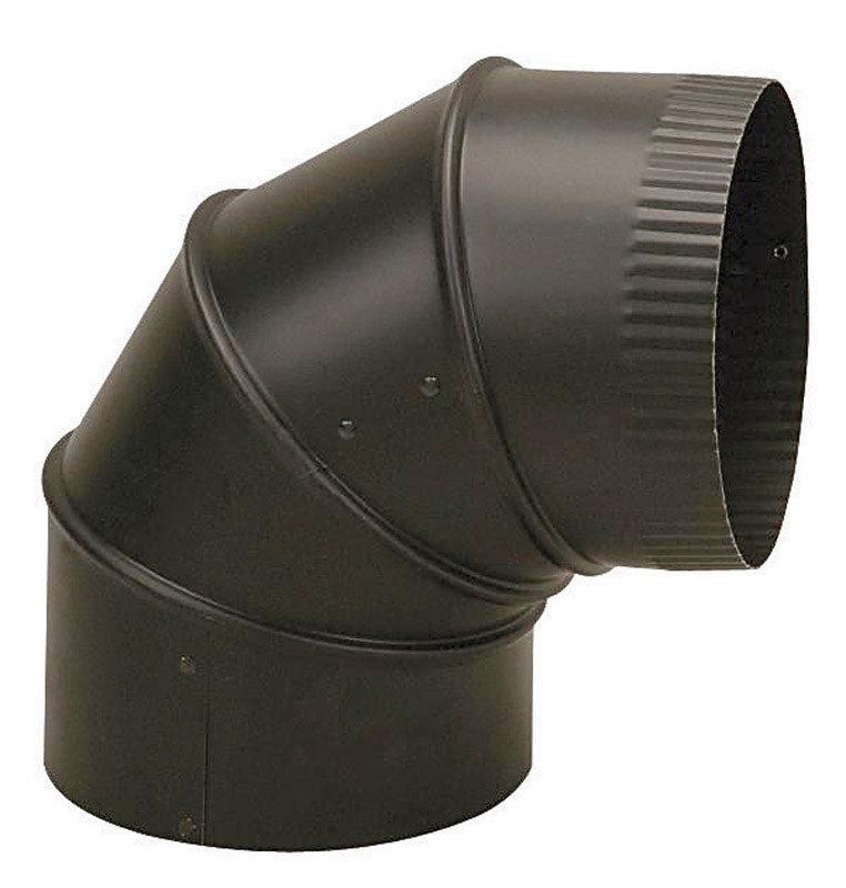 IMPERIAL - Imperial 4 in. D X 4 in. D Adjustable 90 deg Steel Stove Pipe Elbow - Case of 4 [BM0346]