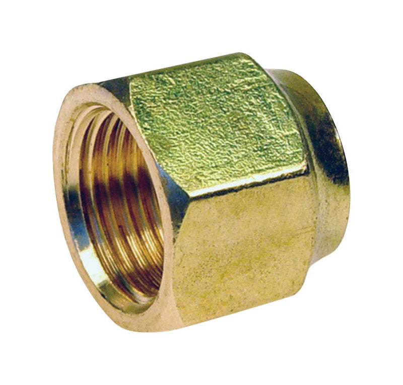 JMF COMPANY - JMF Company 5/8 in. Flare X 3/8 in. D CTS Brass Forged Flare Nut - Case of 5