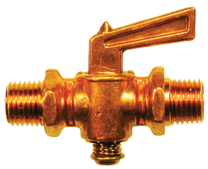JMF COMPANY - JMF Company 3/8 in. MIP MIP Brass Pipe Valve