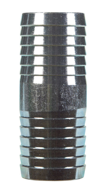B & K - BK Products 1-1/4 in. Barb X 1-1/4 in. D Barb Galvanized Steel Coupling