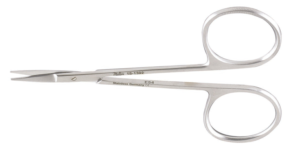 Integra Lifesciences - Iris Scissors Miltex® 3-1/2 Inch Length OR Grade German Stainless Steel NonSterile Finger Ring Handle Straight Sharp Tip / Sharp Tip [1/EA]