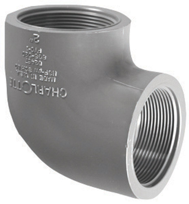 CHARLOTTE PIPE - Charlotte Pipe Schedule 80 1-1/2 in. FPT X 1-1/2 in. D FPT PVC 90 Degree Elbow 1 pk