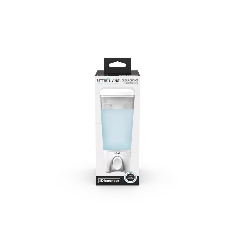 BETTER LIVING - Better Living Clear Choice I Clear White ABS Plastic Lotion/Soap Dispenser