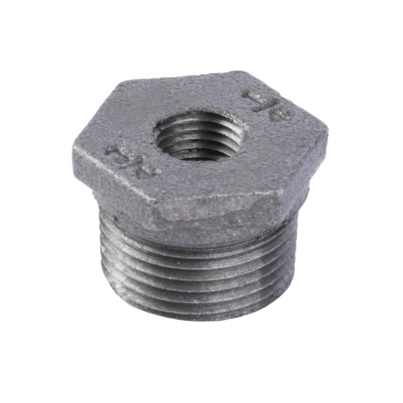 B & K - STZ Industries 3/4 in. MIP each X 1/4 in. D FIP Black Malleable Iron Hex Bushing