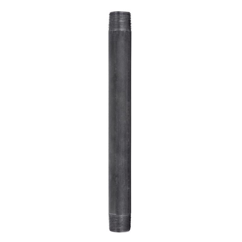 STZ INDUSTRIES - STZ Industries 3/4 in. MIP each X 3/4 in. D MIP Black Steel 9 in. L Nipple