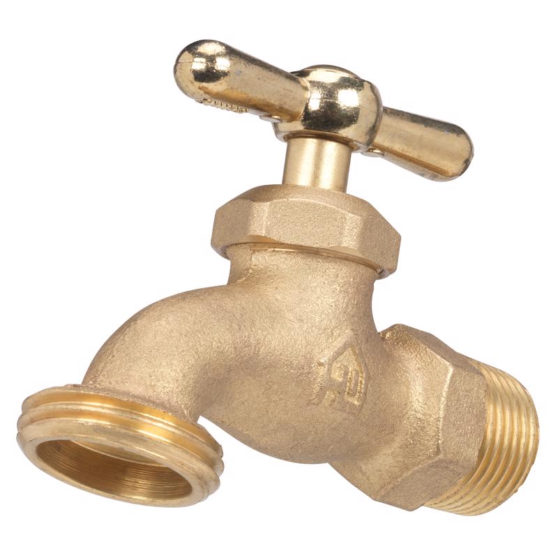 HOMEWERKS - Homewerks 1/2 in. MIP X 3/4 in. MHT Brass Hose Bibb [VHBSTDC3]