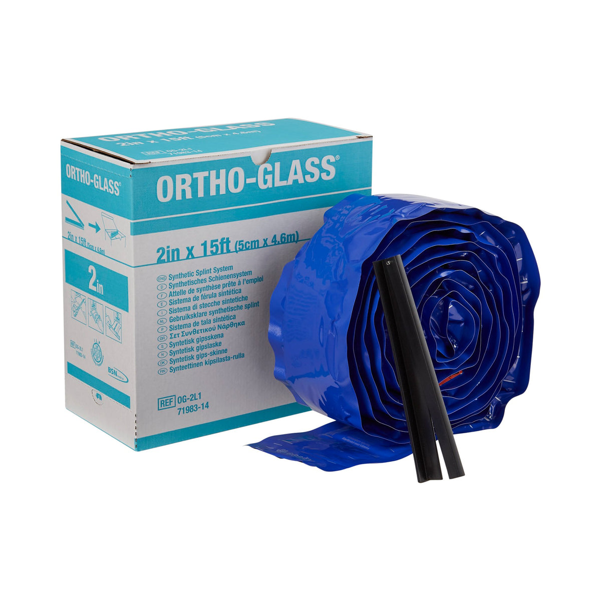BSN Medical - Padded Splint Roll ORTHO-GLASS® 2 Inch X 15 Foot Fiberglass White [1/EA]