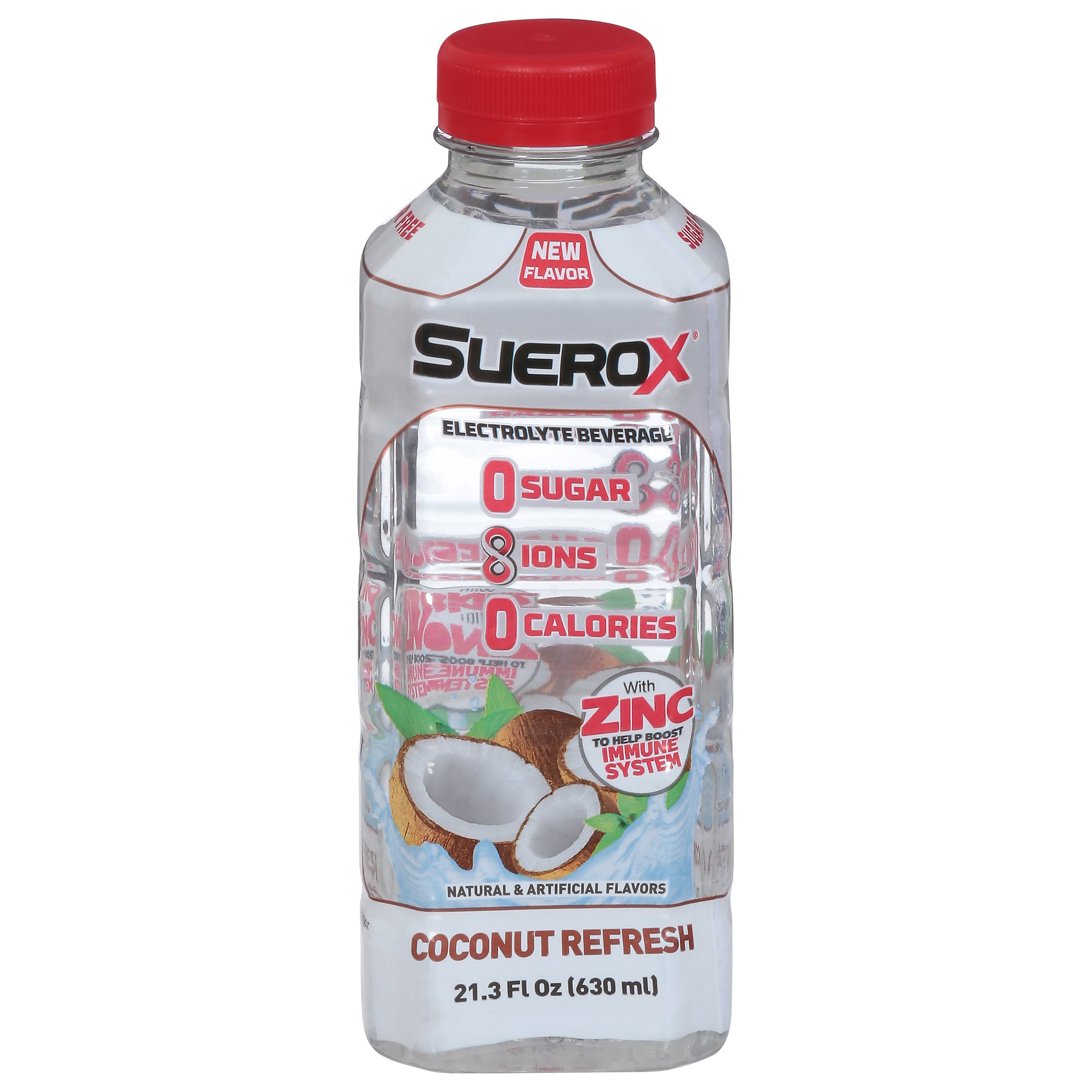SueroX Coconut Refresh Electrolyte Beverage 21.3 fl oz - Case of 12