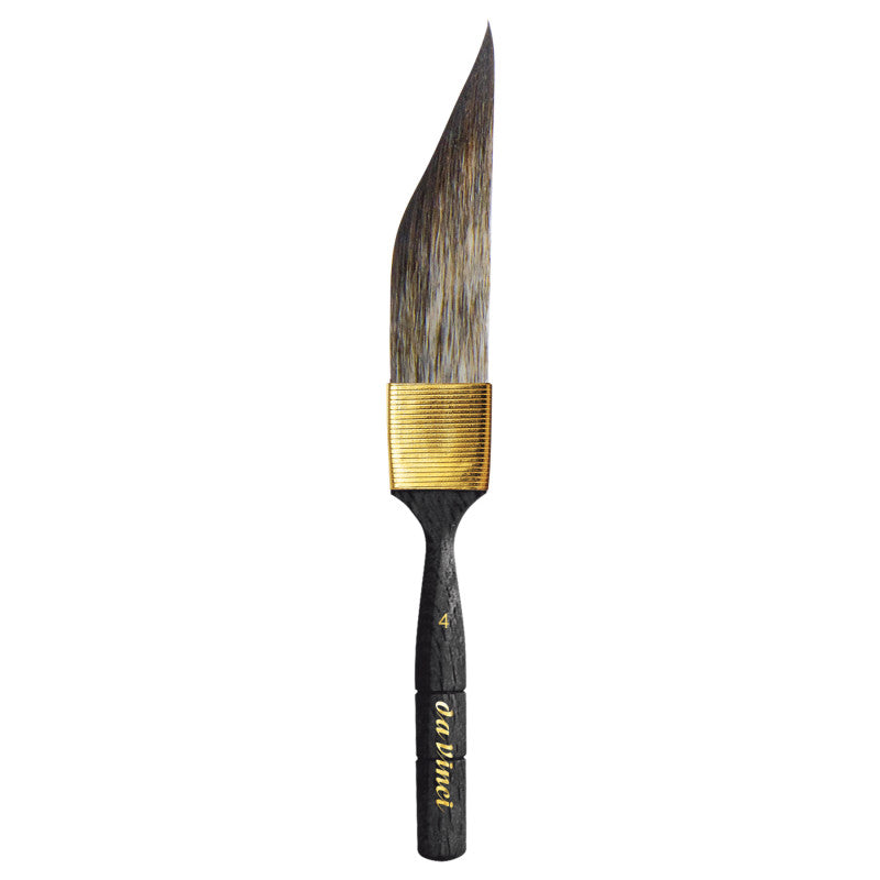 CASANEO Dagger Striper with Traditional Pinstriping Handle, Synthetic, Watercolor & Acrylic, Slant, Series 703, Size 4