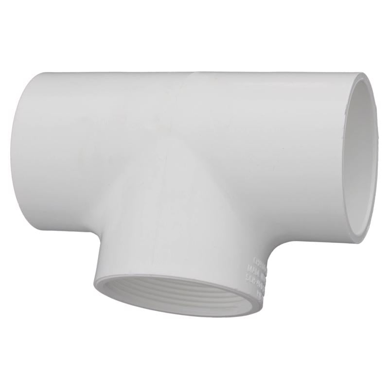 CHARLOTTE PIPE - Charlotte Pipe Schedule 40 2 in. Slip X 2 in. D Slip PVC Tee 1 pk [PVC024011600]